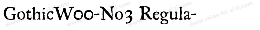 GothicW00-No3 Regula字体转换